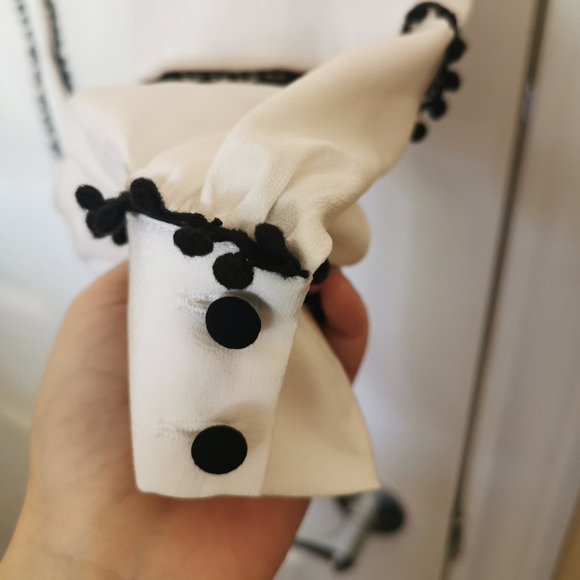 Silk lantern sleeve shirt - Picture 5 of 8